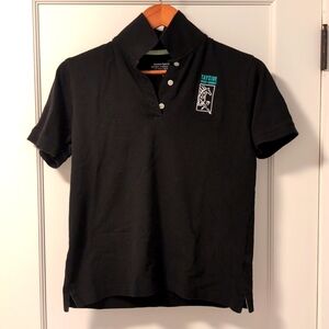 Queensboro Organic Cotton Black Women's M Polo Shirt